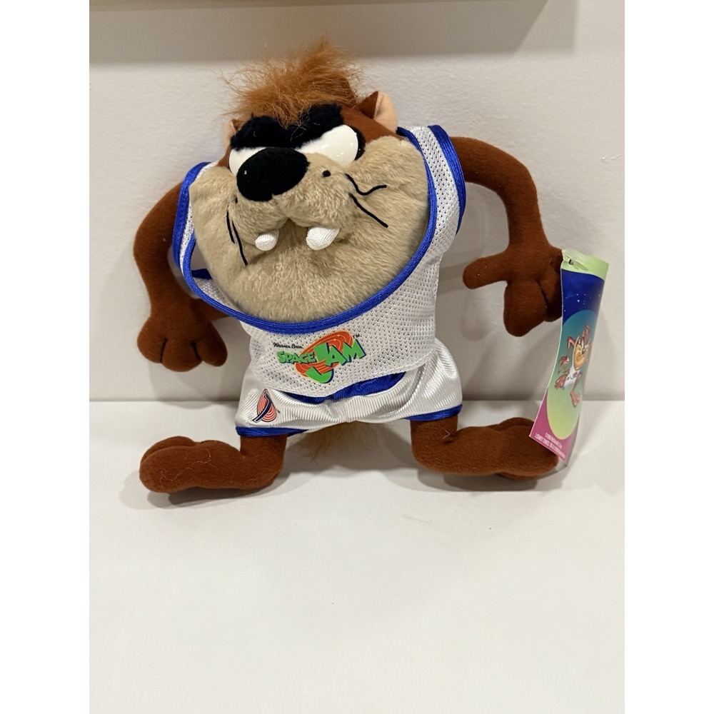 VTG 1996 Space Jam Taz Tasmanian Devil Looney Tunes McDonald's Plush Toy NWT